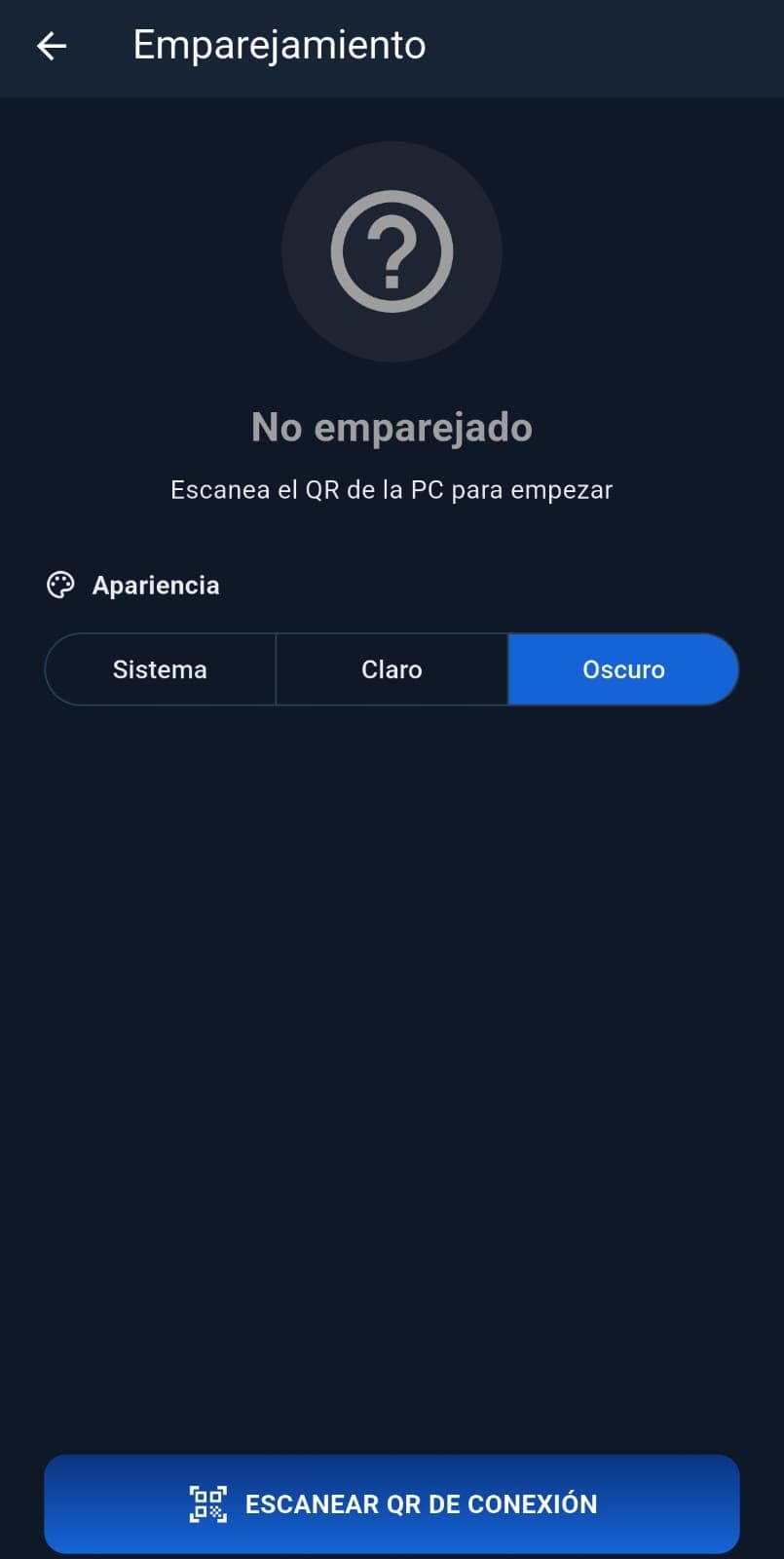 Modo oscuro